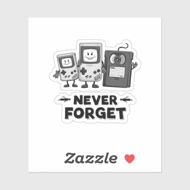 Never Forget Casse tape Vintage  90s aesthetic (Sheet)