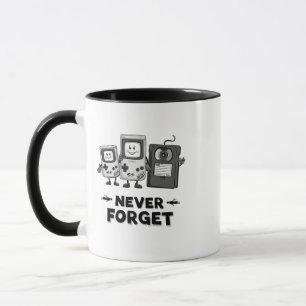 Never Forget Casse tape Vintage  90s aesthetic Mug
