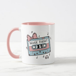 Never Forget Cassette Tape Retro Mug