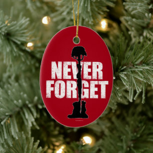 Never Forget Ceramic Ornament