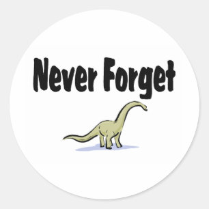 Never Forget Classic Round Sticker