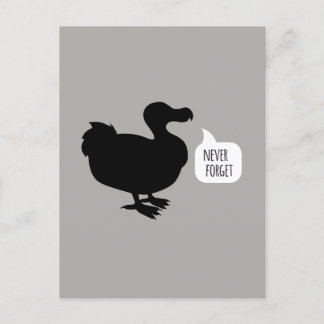 Never Forget Dodo Postcard