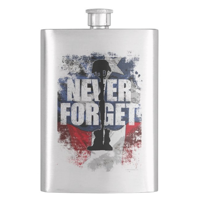 Never Forget (Memorial Day) Flask (Front)