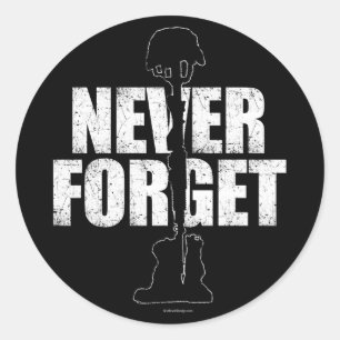 Never forget memorial day Never forget memorial da Classic Round Sticker