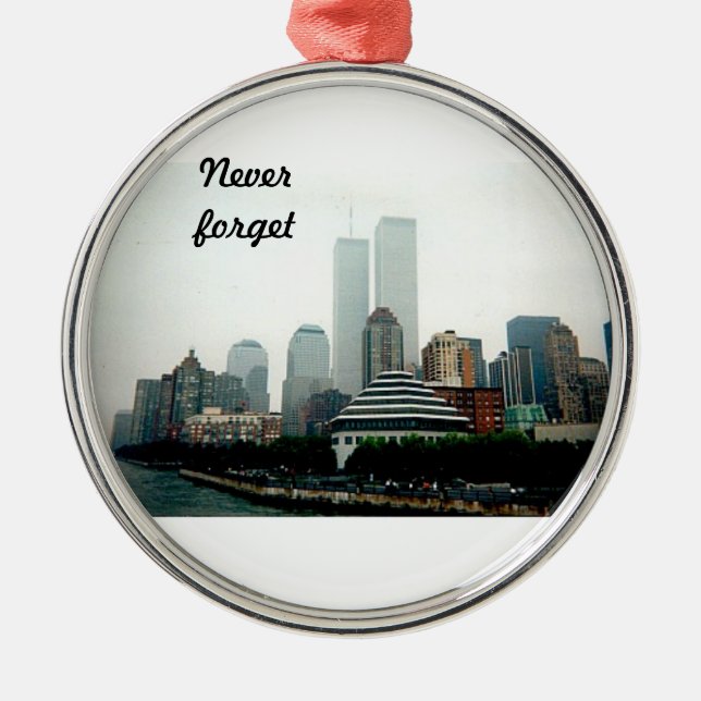 Never Forget Metal Tree Decoration (Front)