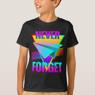 Never Forget Paper Aeroplane T-Shirt