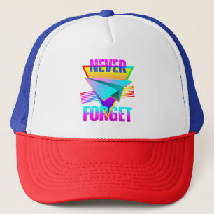 Never Forget Paper Aeroplane Trucker Hat