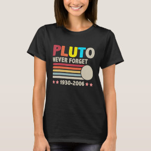 Never Forget Pluto 1930 2006  Retro  Space Science T-Shirt