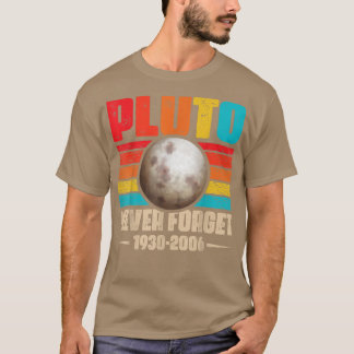 Never Forget Pluto Shirt Nerdy Astronomy Space Sci