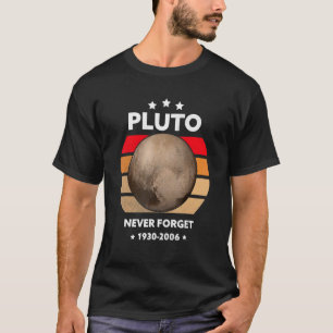 Never Forget Pluto Vintage Space T-Shirt