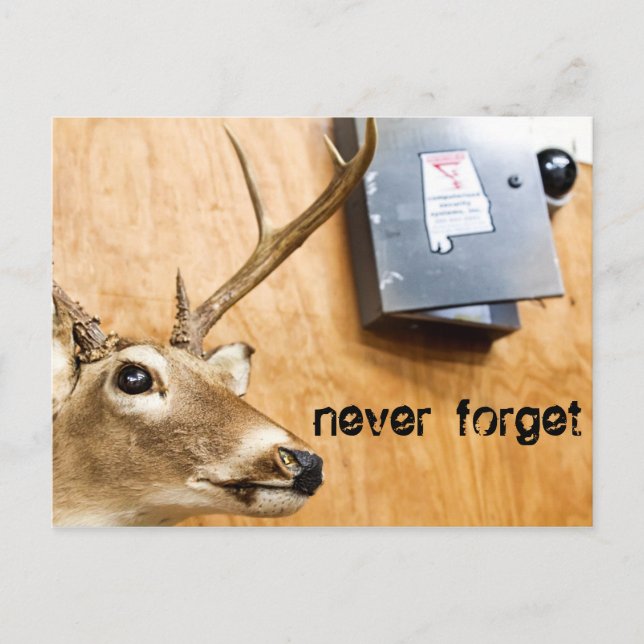 never forget postcard (Front)