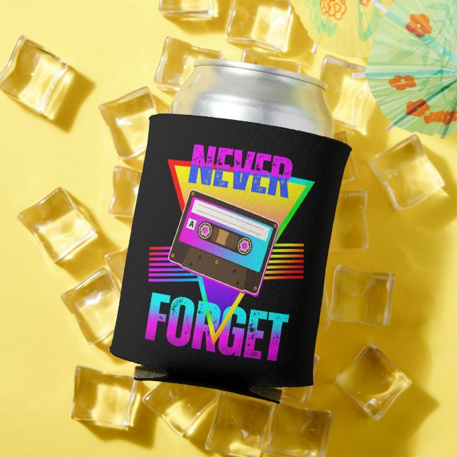 Never Forget Retro Cassette Tape Recorder Can Cooler (In Situ Summer)