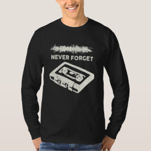 Never Forget Retro Vintage Cool 80s 90s Geeky Ner T-Shirt