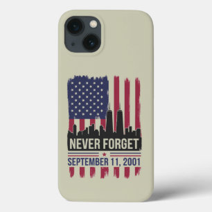 Never Forget September 11 2001 Memorial Day USA iPhone 13 Case
