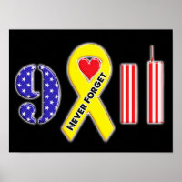 Never Forget September 11 Yellow Ribbon