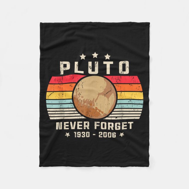 Never Forget Shirt. Retro Style Funny Space, Scien Fleece Blanket (Front)