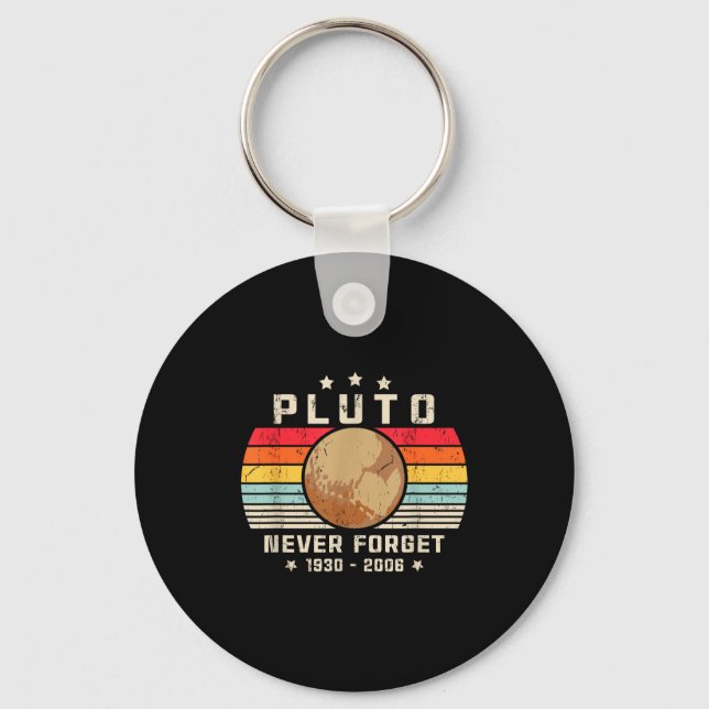 Never Forget Shirt. Retro Style Funny Space, Scien Key Ring (Front)