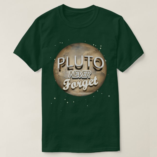 Never Forget Solar System Planet Space Exploration T-Shirt (Design Front)