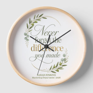 Never Forget The Difference You Made Retirement Clock