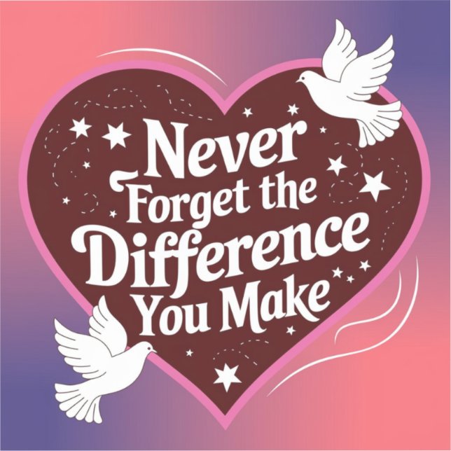 Never Forget The Difference You Make, Thankful (Front)