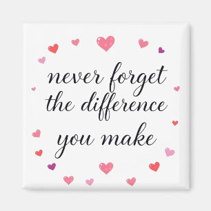 Never Forget The Difference You Make, Thankful Mag Magnet