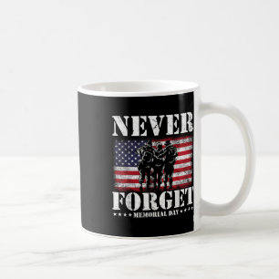 Never Forget Usa Flag Memorial Day  Coffee Mug