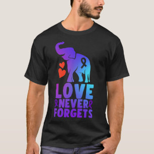 Never Forgets Alzheimerheimer Elephant 1  T-Shirt