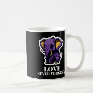 Never Forgets Elephant For Girls Alzheimerheimer's Coffee Mug