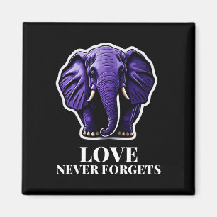 Never Forgets Elephant For Woman Alzheimerheimer's Magnet