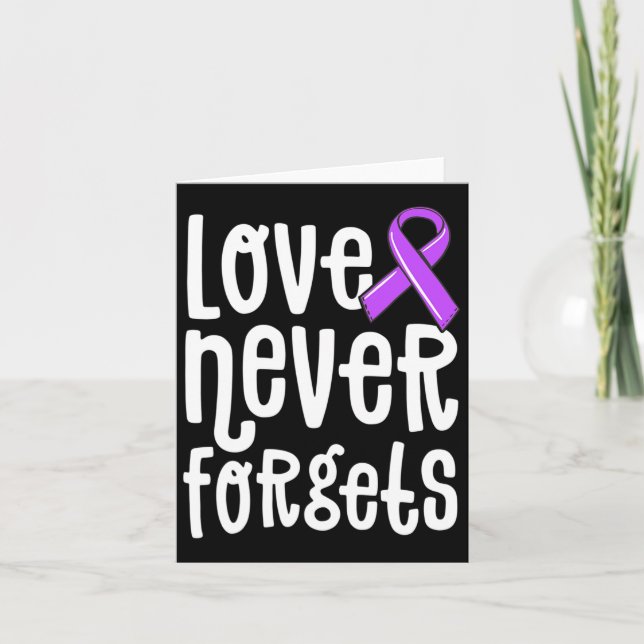 Never Forgets Memories Problem Heimer End  Card (Front)