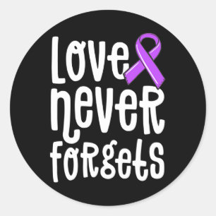 Never Forgets Memories Problem Heimer End Classic Round Sticker