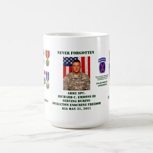 Never Forgotten Coffee Mug (Center)