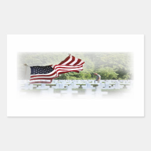 Never Forgotten - Memorial Day Rectangular Sticker