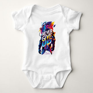 Never Give Up Baby Bodysuit