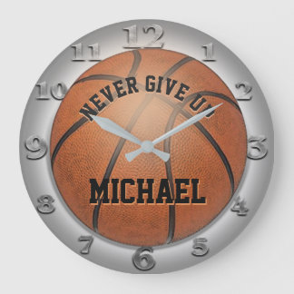 Never Give Up Basketball Clock