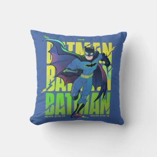 Never Give Up Batman Running Graphic Cushion