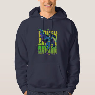 Never Give Up Batman Running Graphic Hoodie