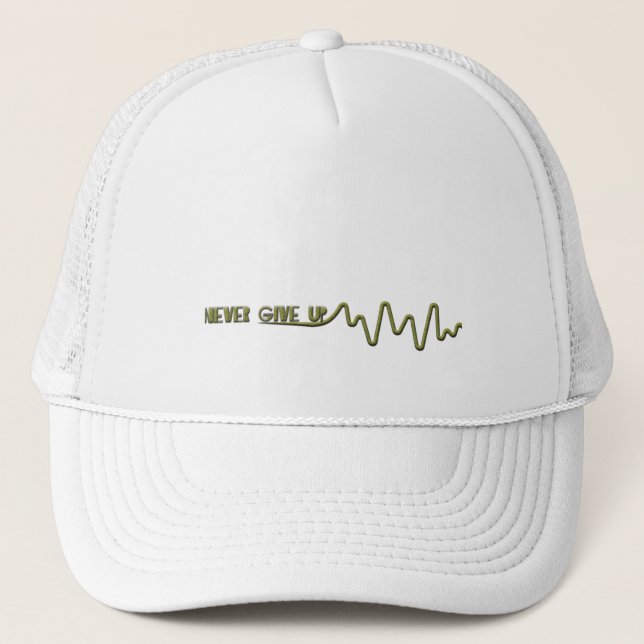 Never give up Beat Trucker Hat (Front)