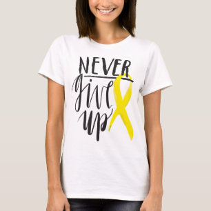 NEVER GIVE UP Bella+Canvas Boyfriend T-Shirt