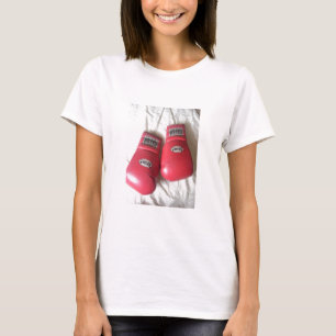 Never Give Up Boxing Womens T-shirt Fitted