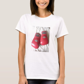 Never Give Up Boxing Womens T-shirt Fitted