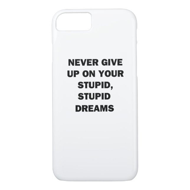 Never Give Up Case-Mate iPhone Case (Back)