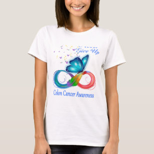 Never Give Up Colon Cancer Awareness T-Shirt