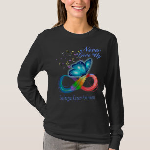 Never Give Up Esophageal Cancer Awareness T-Shirt