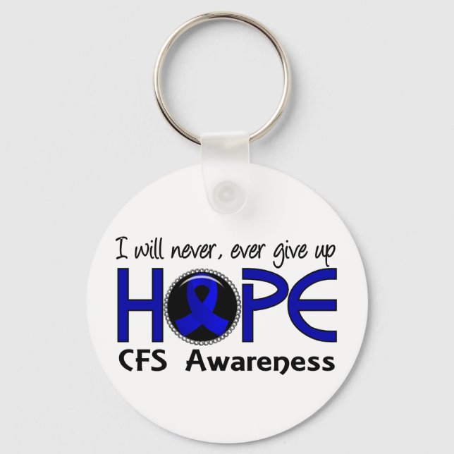 Never Give Up Hope 5 CFS Key Ring (Front)