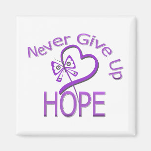 Never Give Up Hope Domestic Violence Magnet