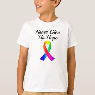 Never Give Up Hope Kids' Hanes Tagless T-Shirt