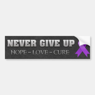 Never Give Up Hope Leiomyosarcoma Awareness Bumper Sticker