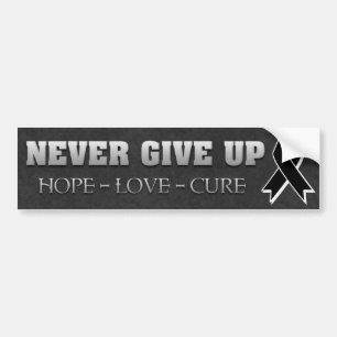 Never Give Up Hope Skin Cancer Awareness Bumper Sticker