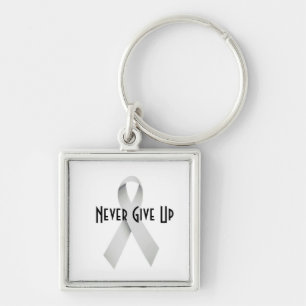 Never give up key ring